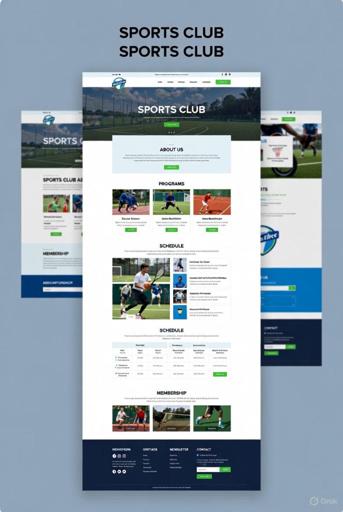 هزینه سایت باشگاه