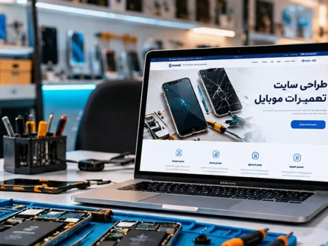 طراحی سایت تعمیرات موبایل با امکان ثبت درخواست و پیگیری تعمیر دستگاه