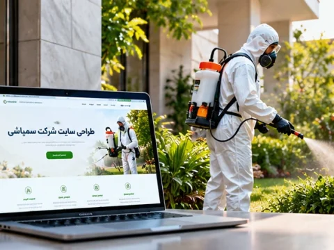 طراحی سایت شرکت سمپاشی برای معرفی خدمات و ثبت درخواست سمپاشی